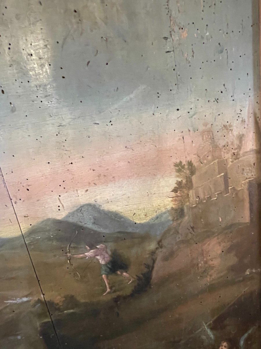 Oil On Panel.from The XVII Century.-photo-1
