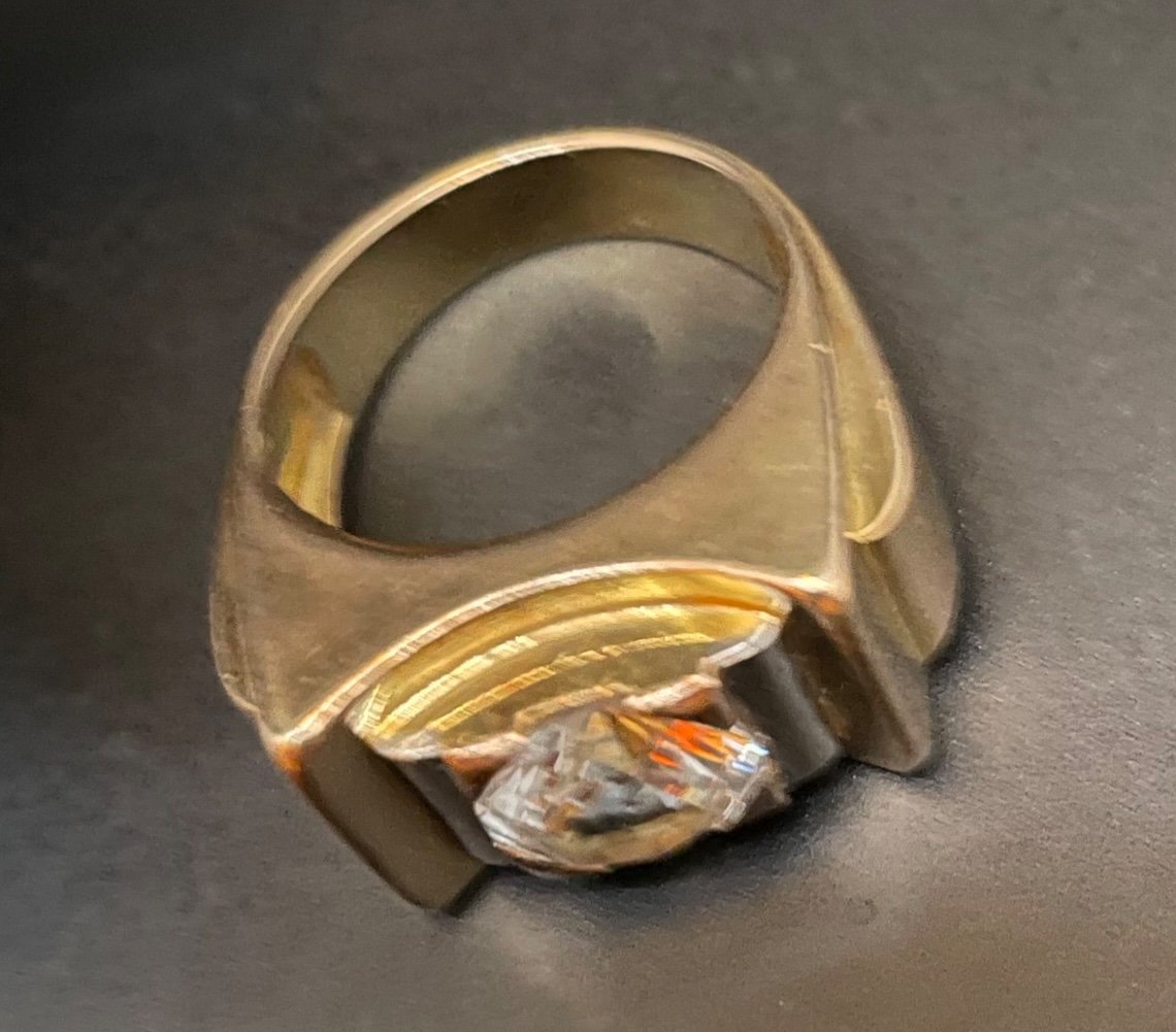 "tank" Ring Circa 1940.-photo-3