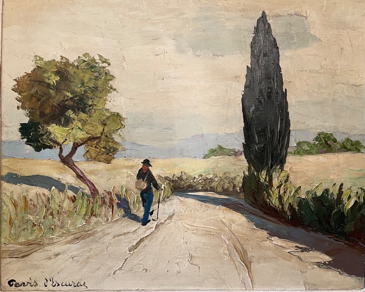 Joseph Pavis D’escurac (1882 -1946).  Paysage Méditerranéen.