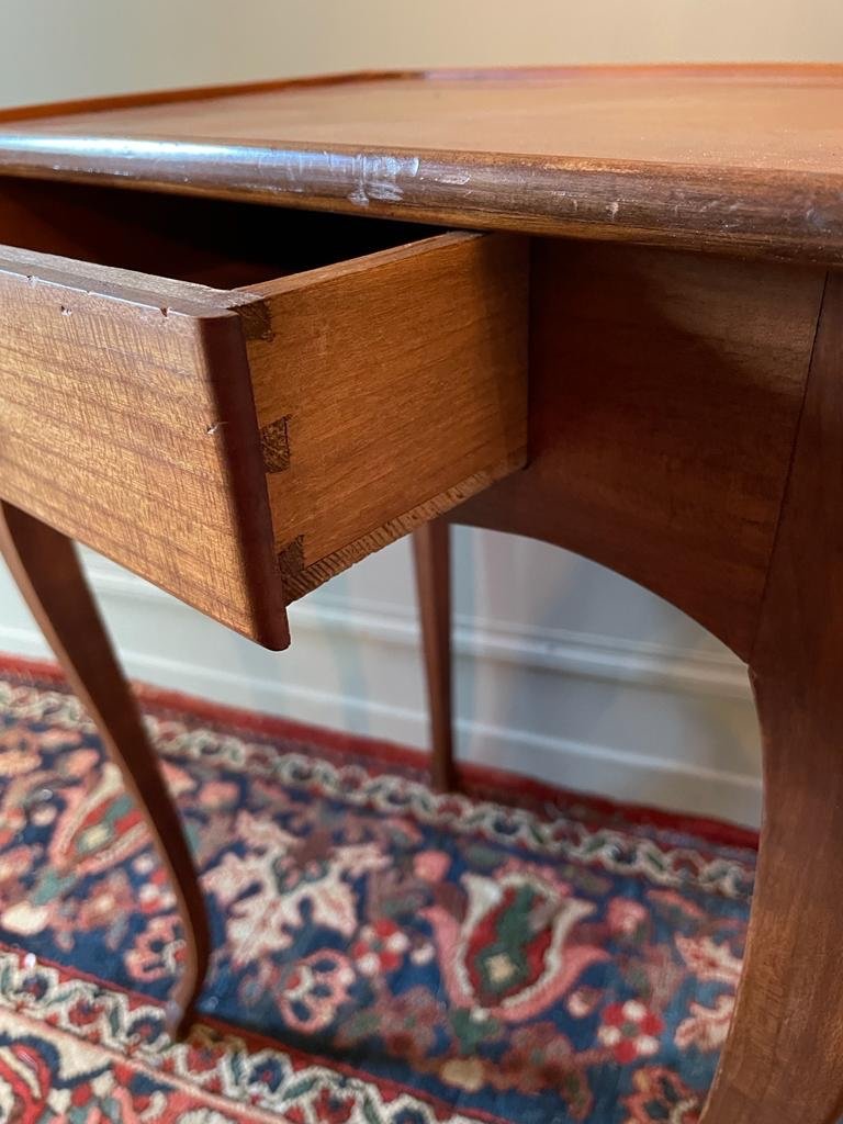 Small Fruitwood Table Louis XV Style.-photo-4