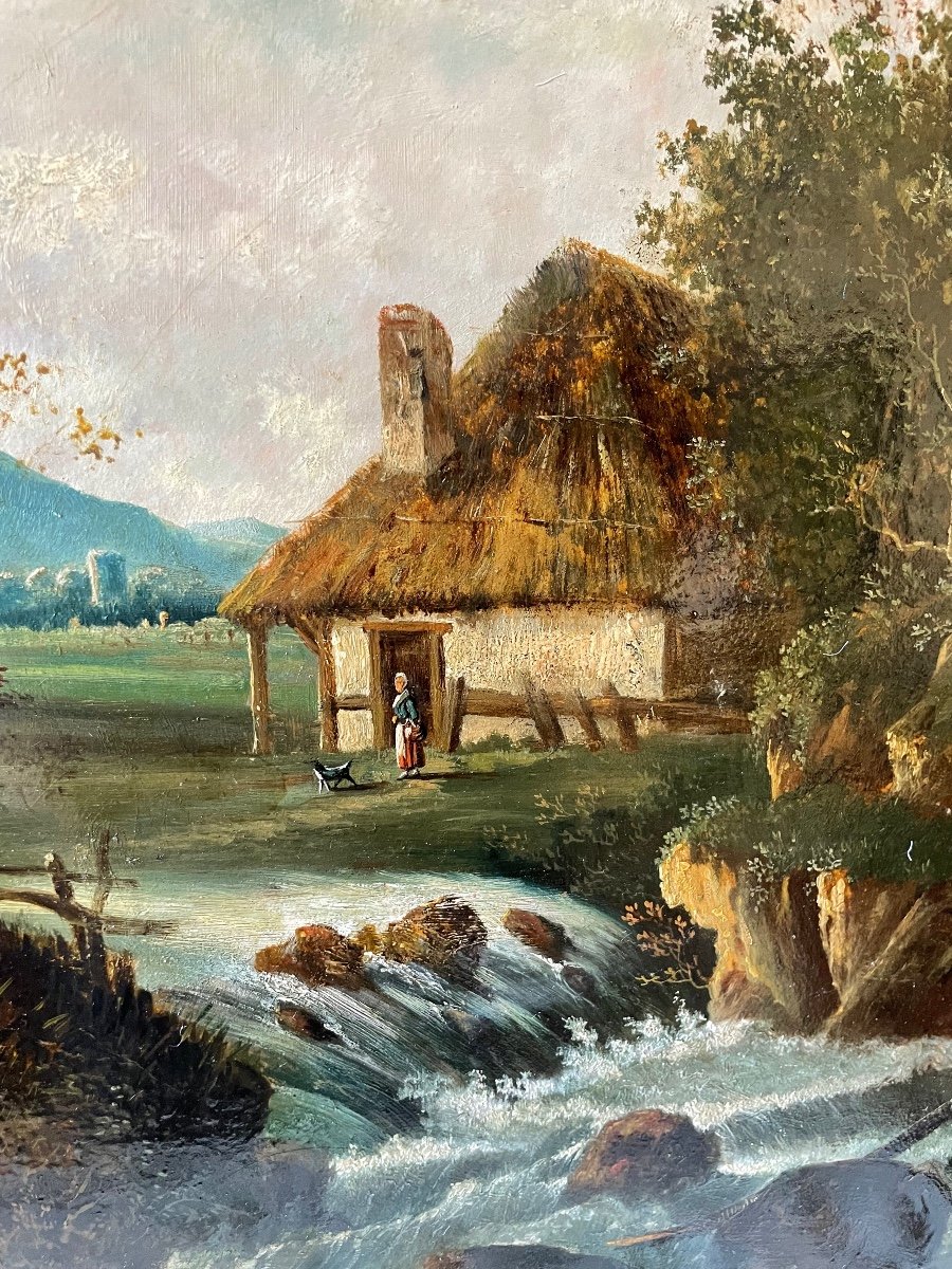 Oil On Panel XVIIIth Century-photo-4