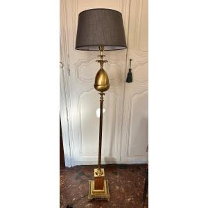 Pineapple Floor Lamp In The Maison Charles Style. XX Th.
