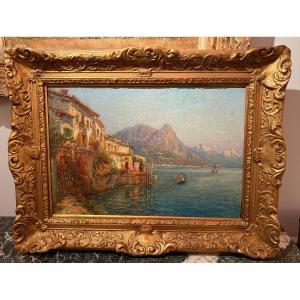 Max Usadel (1880 - 1950) The Gulf Of Naples In Italy. 