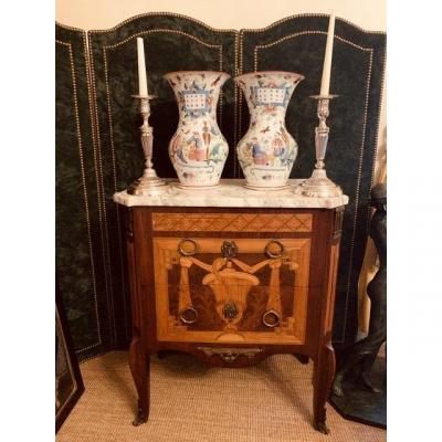 Pair Of Bayeux Porcelain Vases.