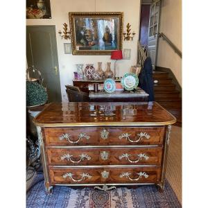 Regency Chest Of Drawers In Early XVIIIth Century Marquetry.