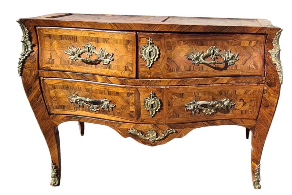 Commode Louisxv Estampillé Hedouin -photo-2