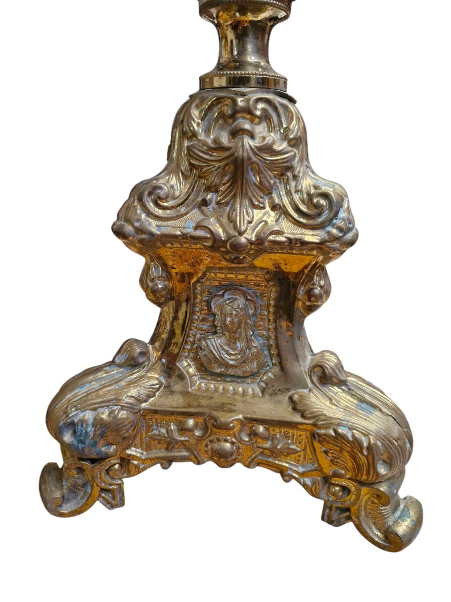 Paire de pique-cierge XIXÈME -photo-1