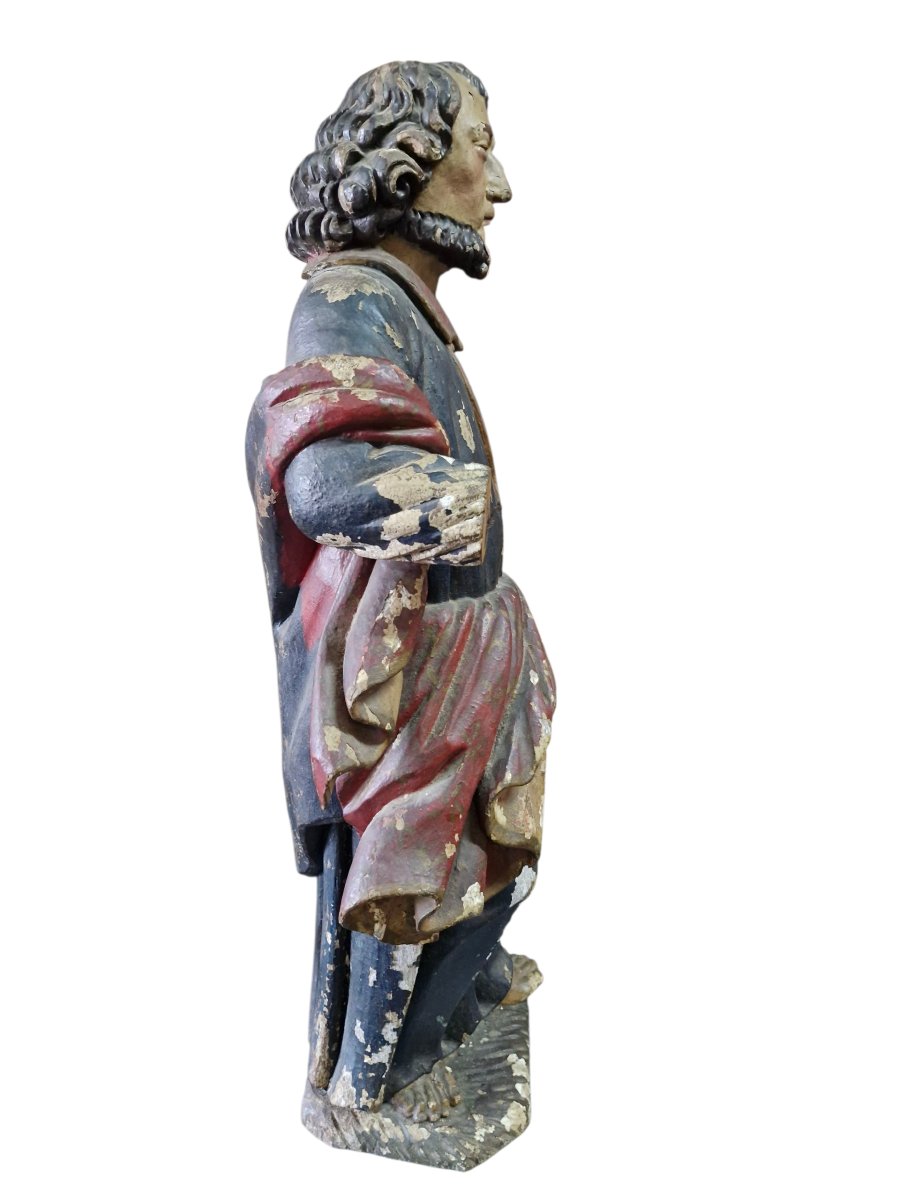 Statue Of A Saint With A Book-photo-3