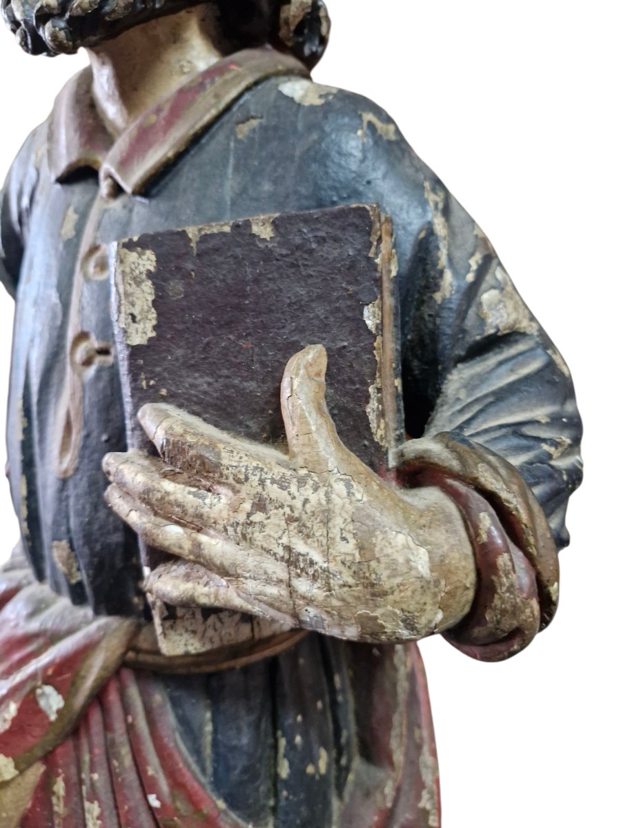 Statue Of A Saint With A Book-photo-6