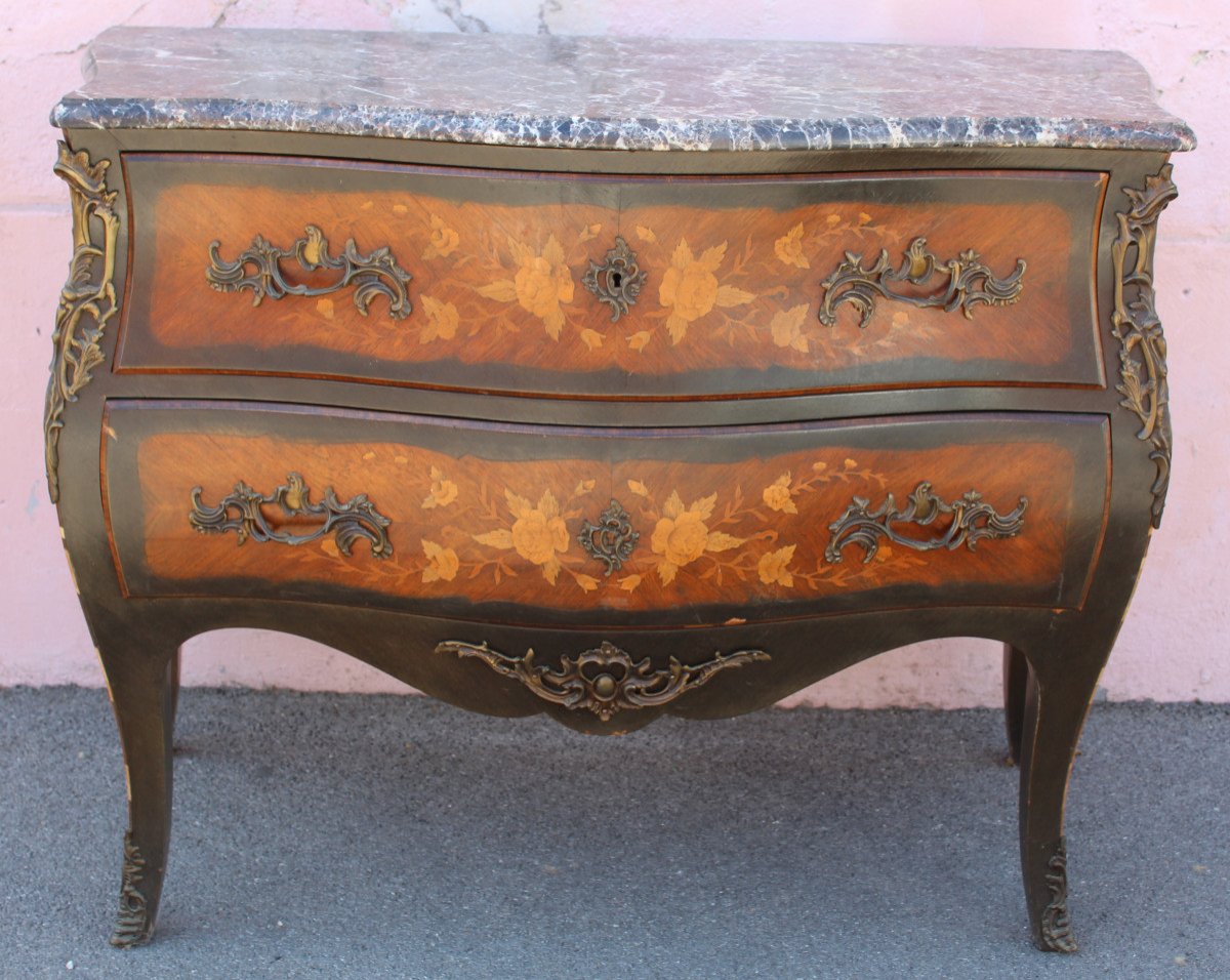 Louis XV Style Napoleon III Chest Of Drawers