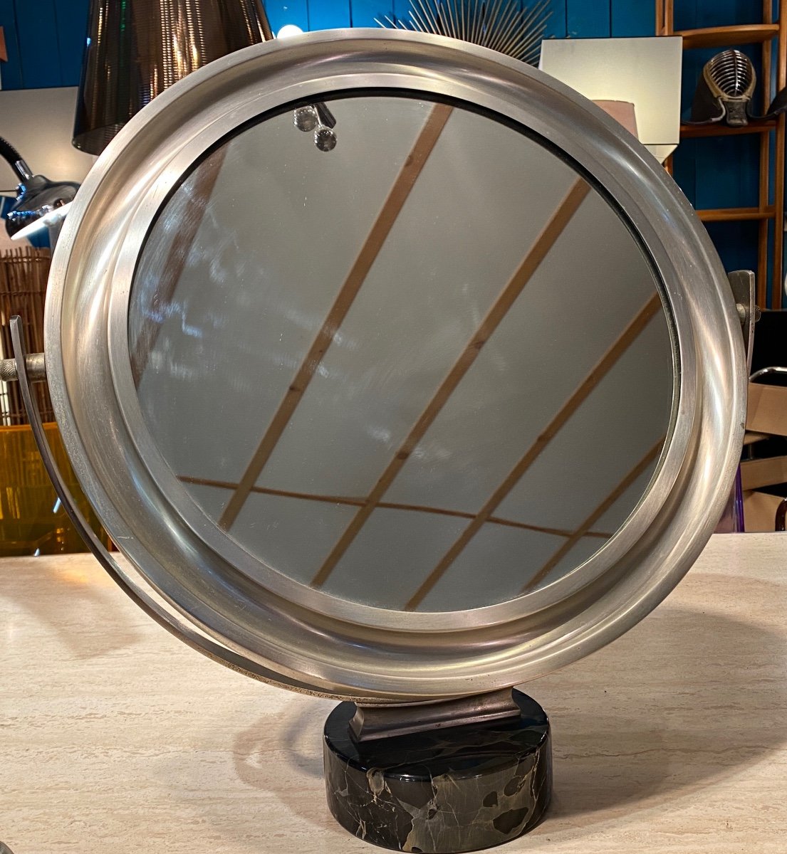 Miroir De Table Pivotant De Sergio Mazza Pour Artemide Circa 60-photo-3