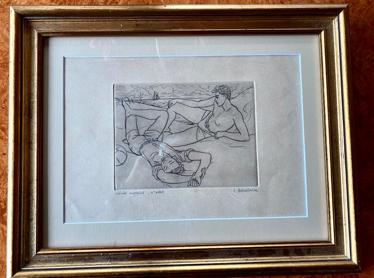 Gravure De Jacques Boullaire (1893-1976)-photo-2