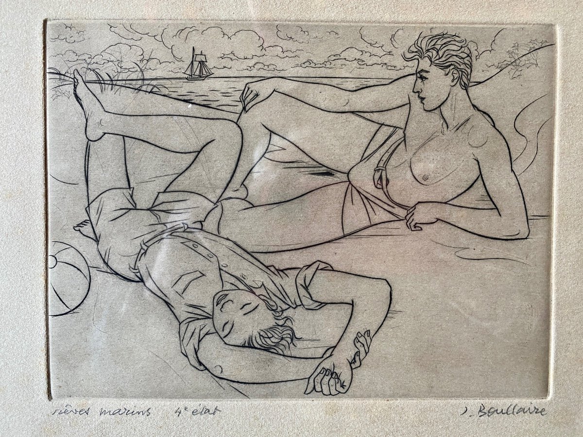 Gravure De Jacques Boullaire (1893-1976)-photo-4
