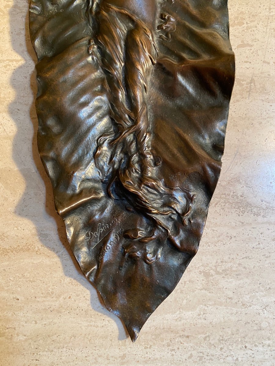 Bronze By Georges Delperrier Salon 1900-photo-4