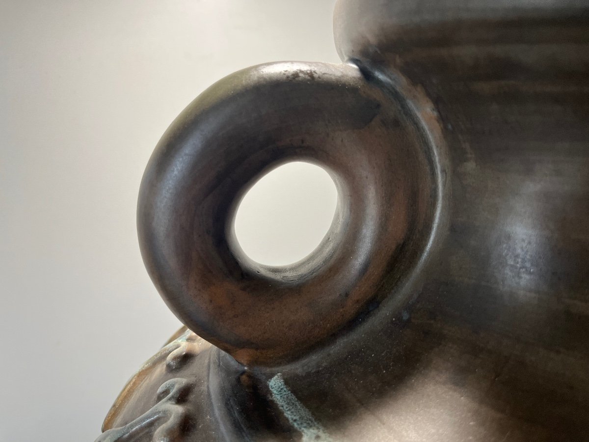Ceramic Vase By Jean De Lespinasse-photo-1