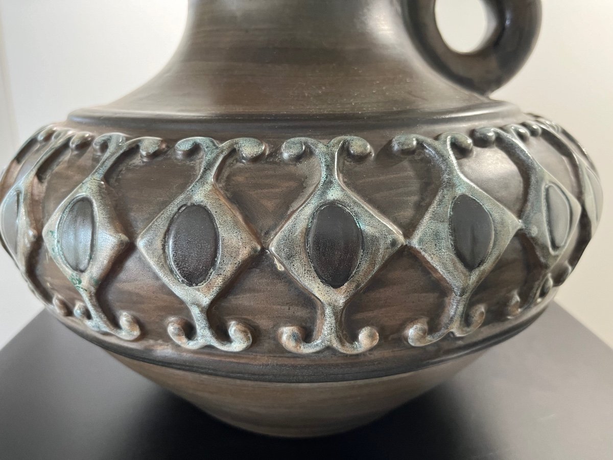 Ceramic Vase By Jean De Lespinasse-photo-3