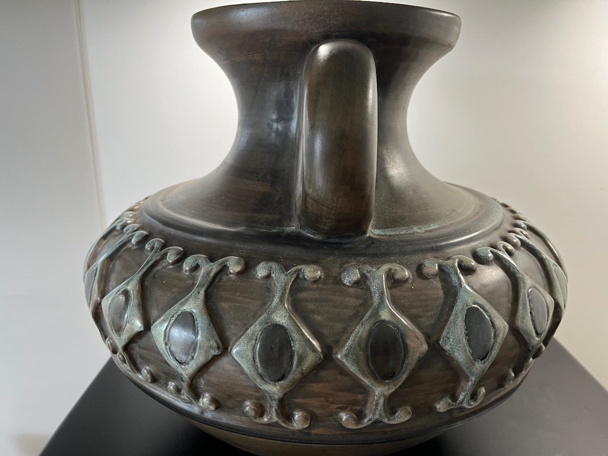 Ceramic Vase By Jean De Lespinasse-photo-4