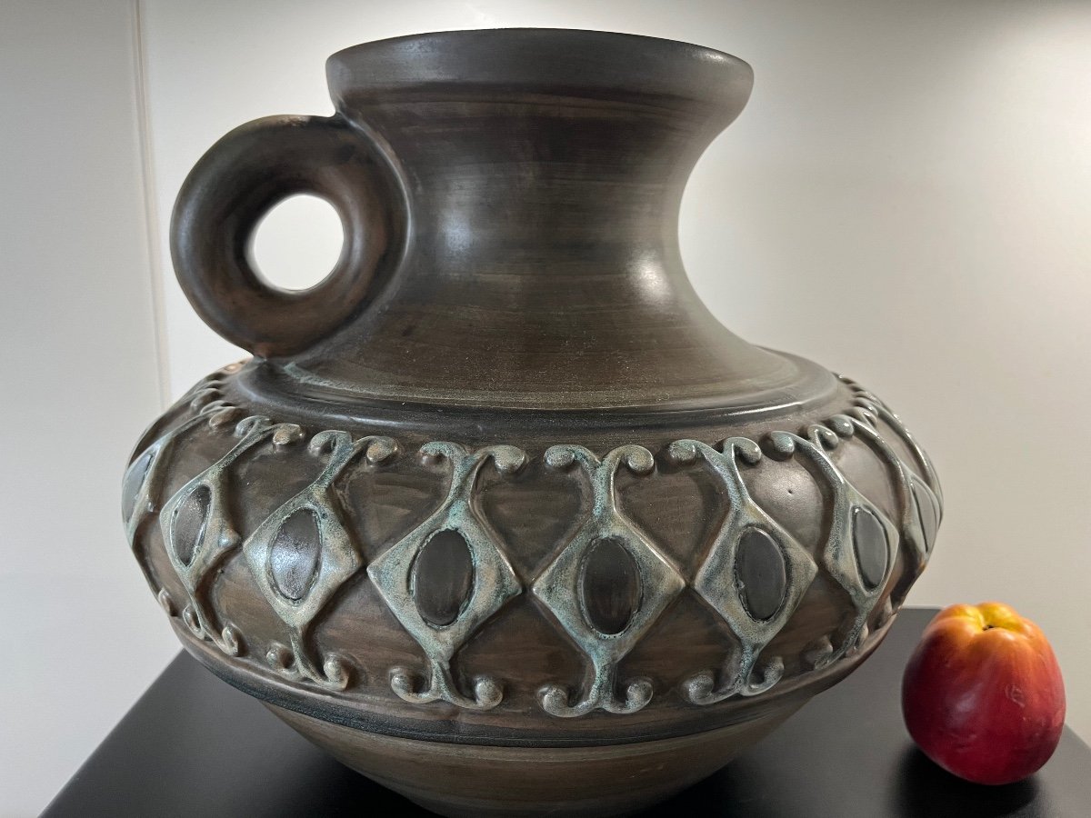 Ceramic Vase By Jean De Lespinasse-photo-6