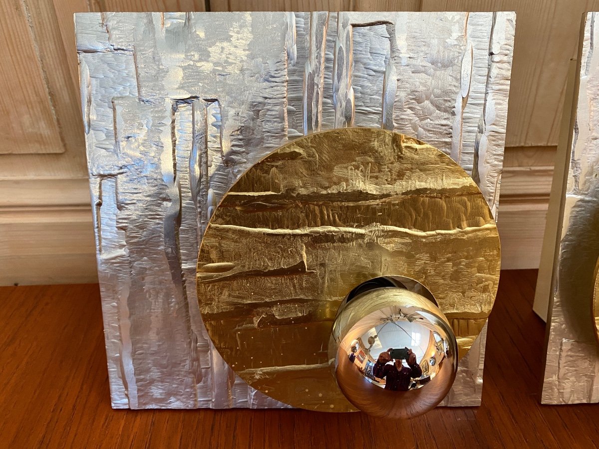 Pair Of Wall Lights Circa 70-photo-3