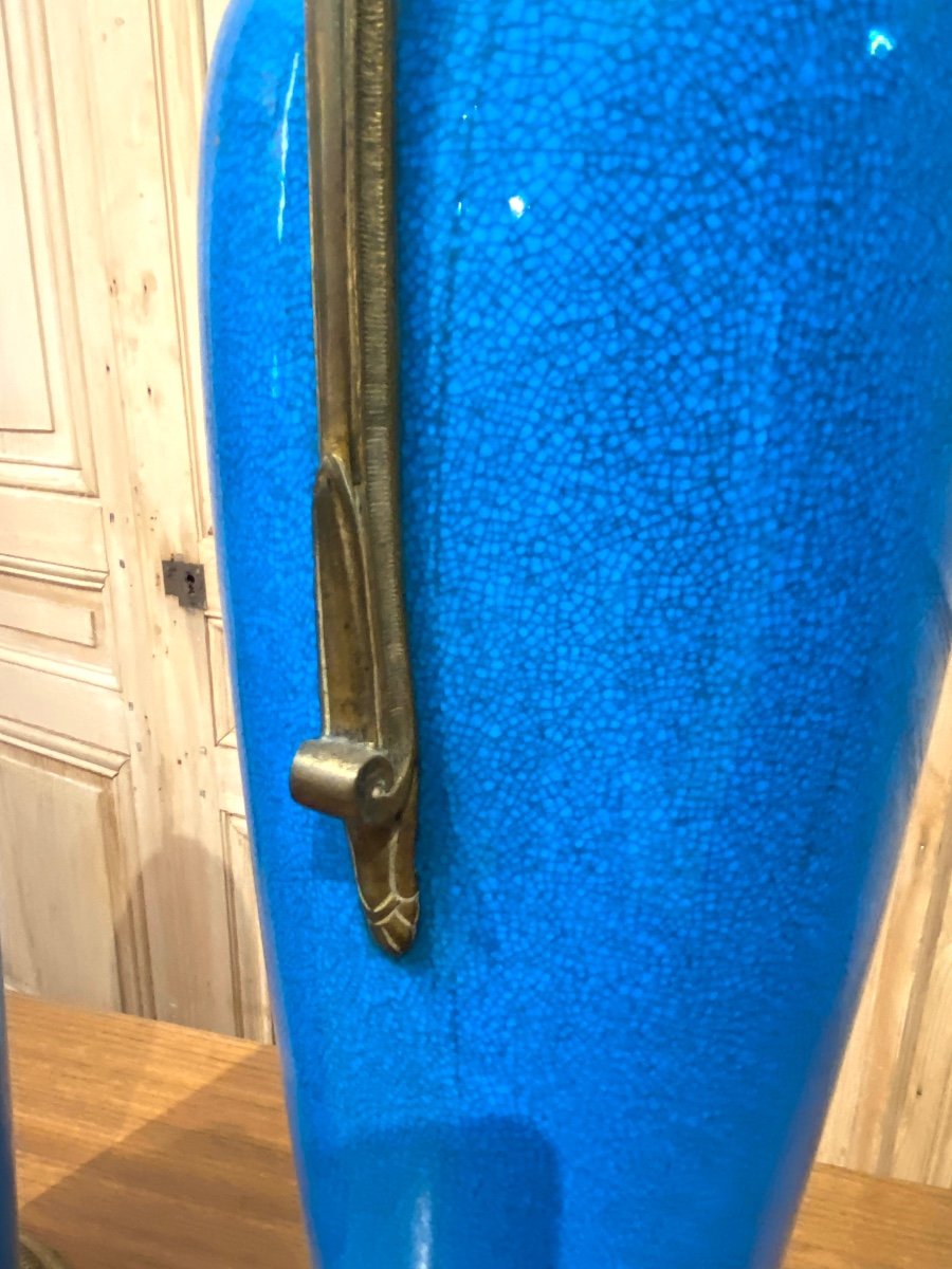 Paire De Vases De Sevres En Céramique -photo-2