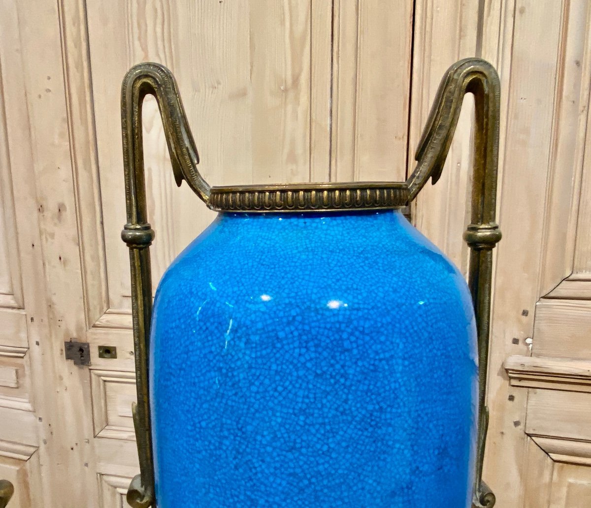 Paire De Vases De Sevres En Céramique -photo-4