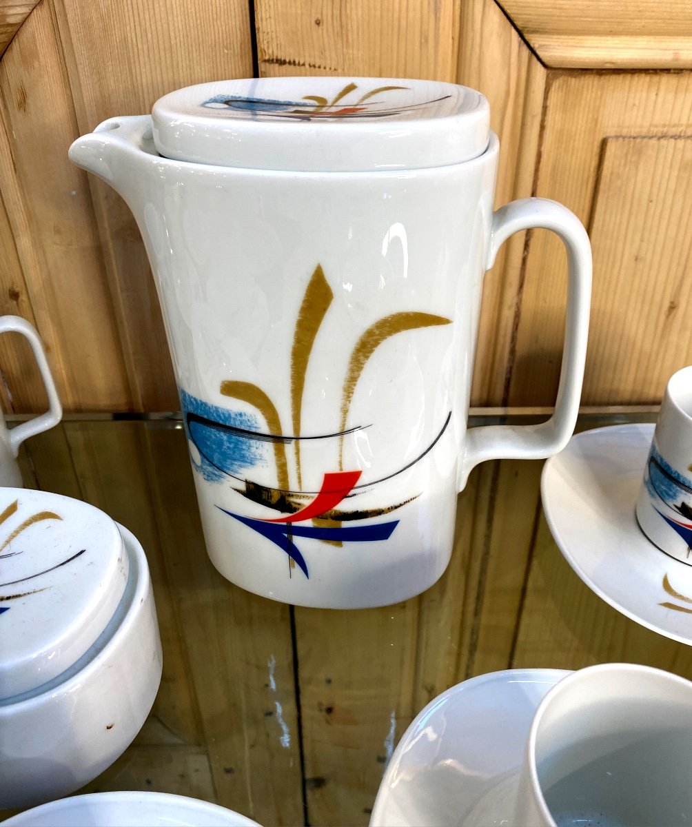  Georges Boyer Coffee Service, Limoges Porcelain-photo-2