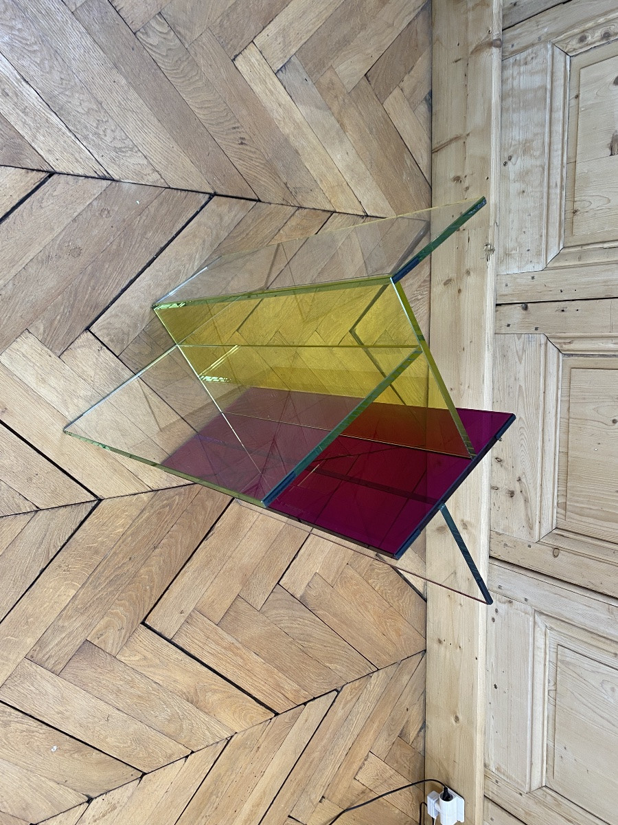 Glass Table - Slide Model - Roche Et Bobois Publisher-photo-3