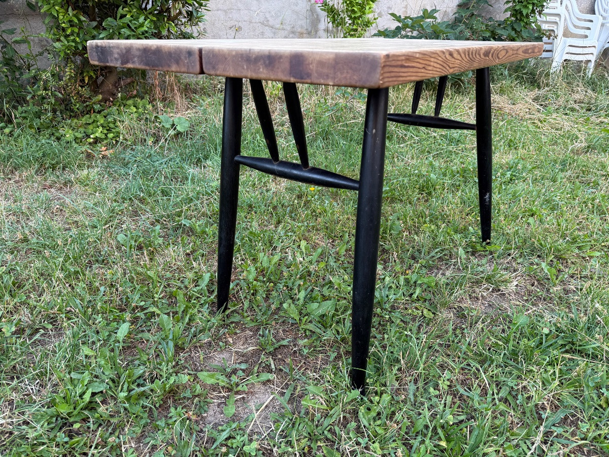 Pirkka Table By Ilmari Tapiovaara For Laukka Wood Finland Circa 50-photo-6