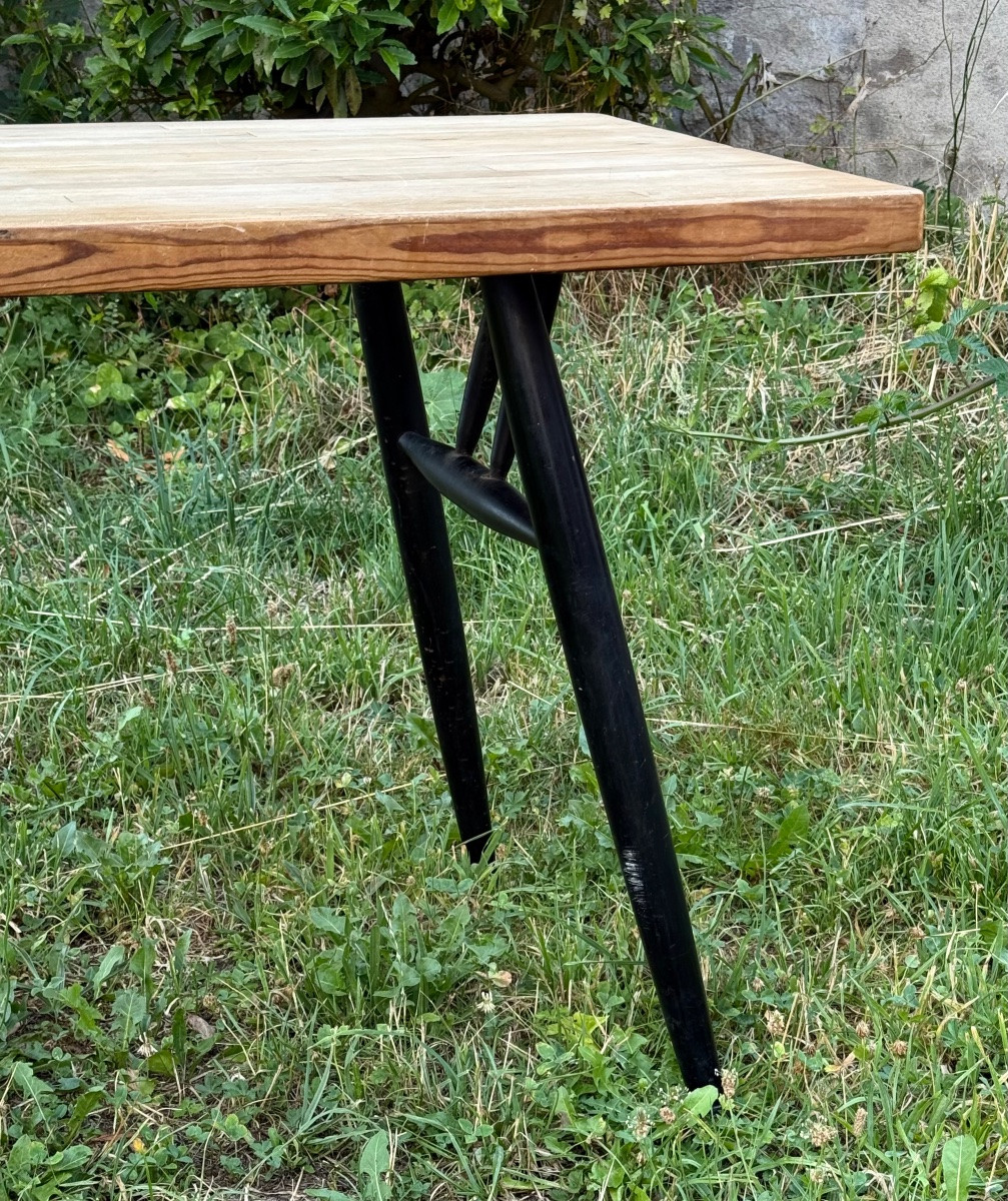 Pirkka Table By Ilmari Tapiovaara For Laukka Wood Finland Circa 50-photo-8