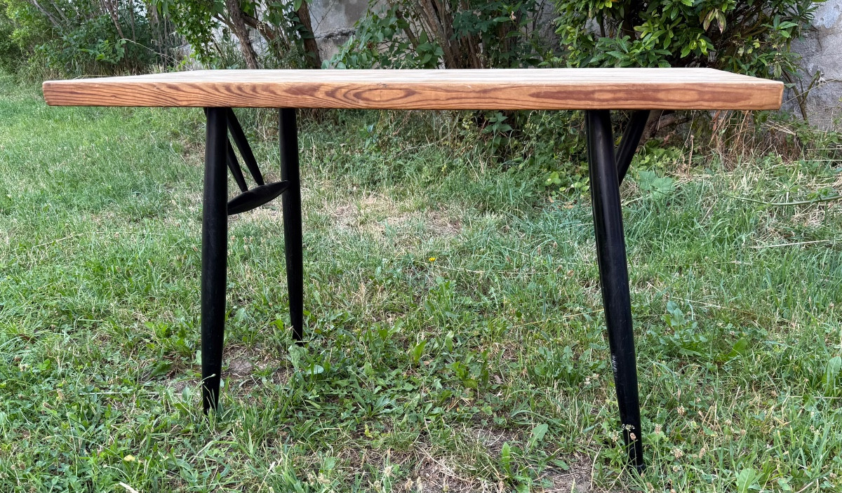 Pirkka Table By Ilmari Tapiovaara For Laukka Wood Finland Circa 50