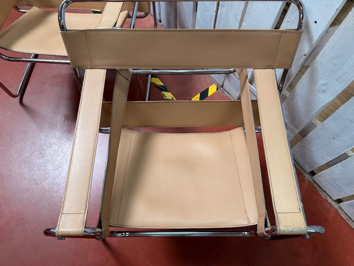 paire de fauteuils Vassily de marcel Breuer-photo-4