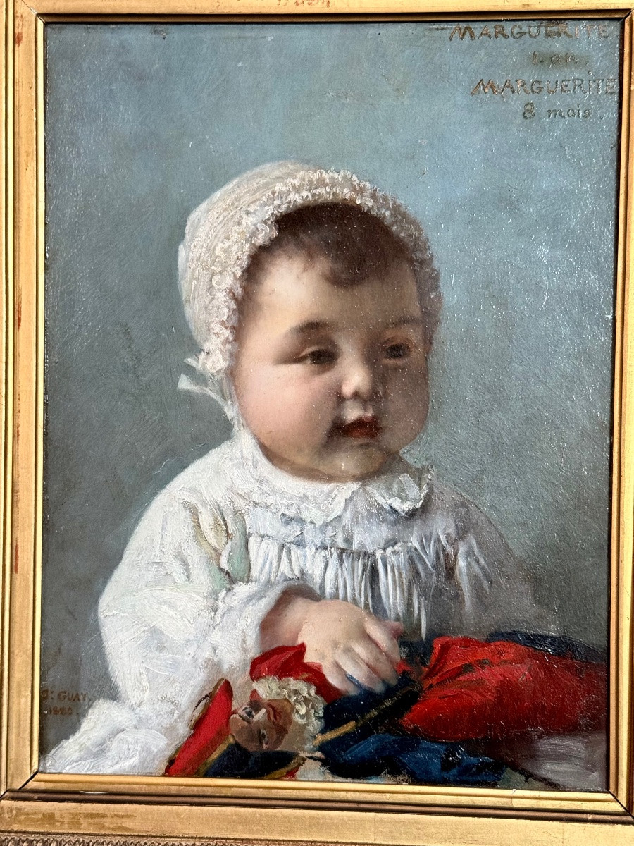 Oil On Panel By Gabriel Guay. 1848 -1923-photo-2