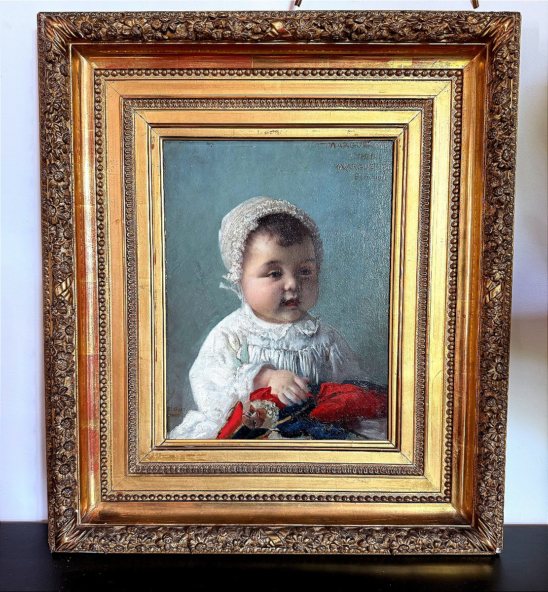 Oil On Panel By Gabriel Guay. 1848 -1923
