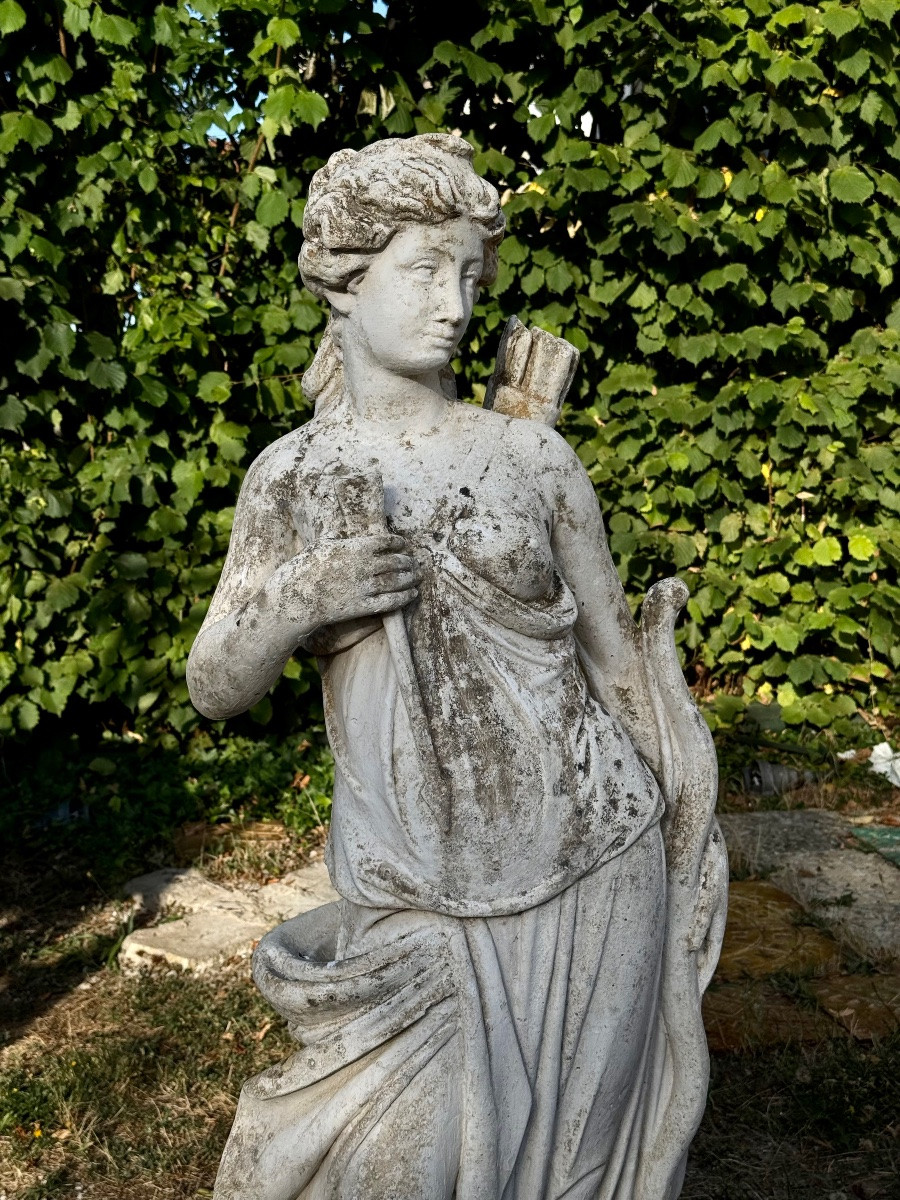 sculture Diane chasseresse pierre reconstituée-photo-2