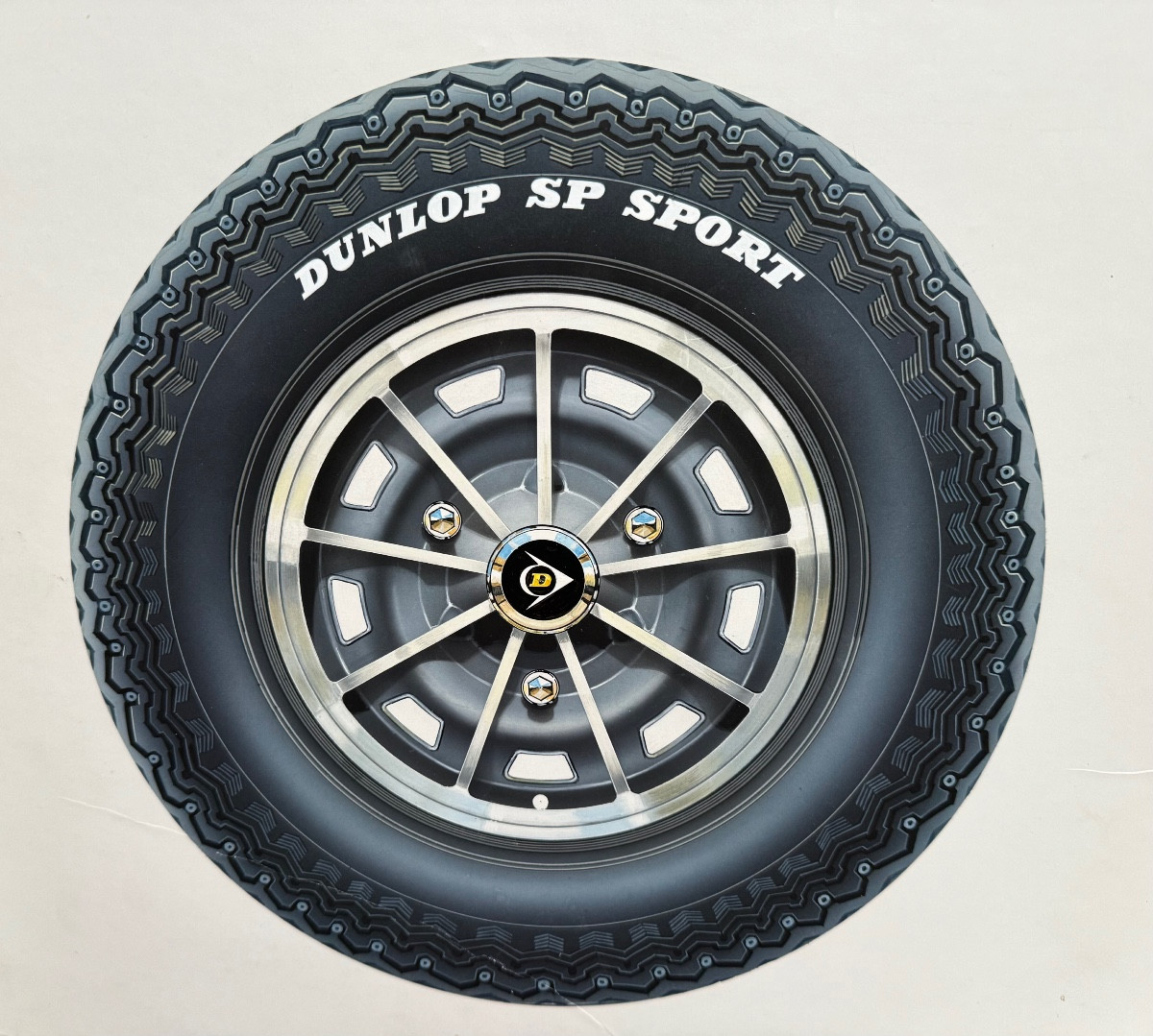 Original Dunlop Advertising Gouache