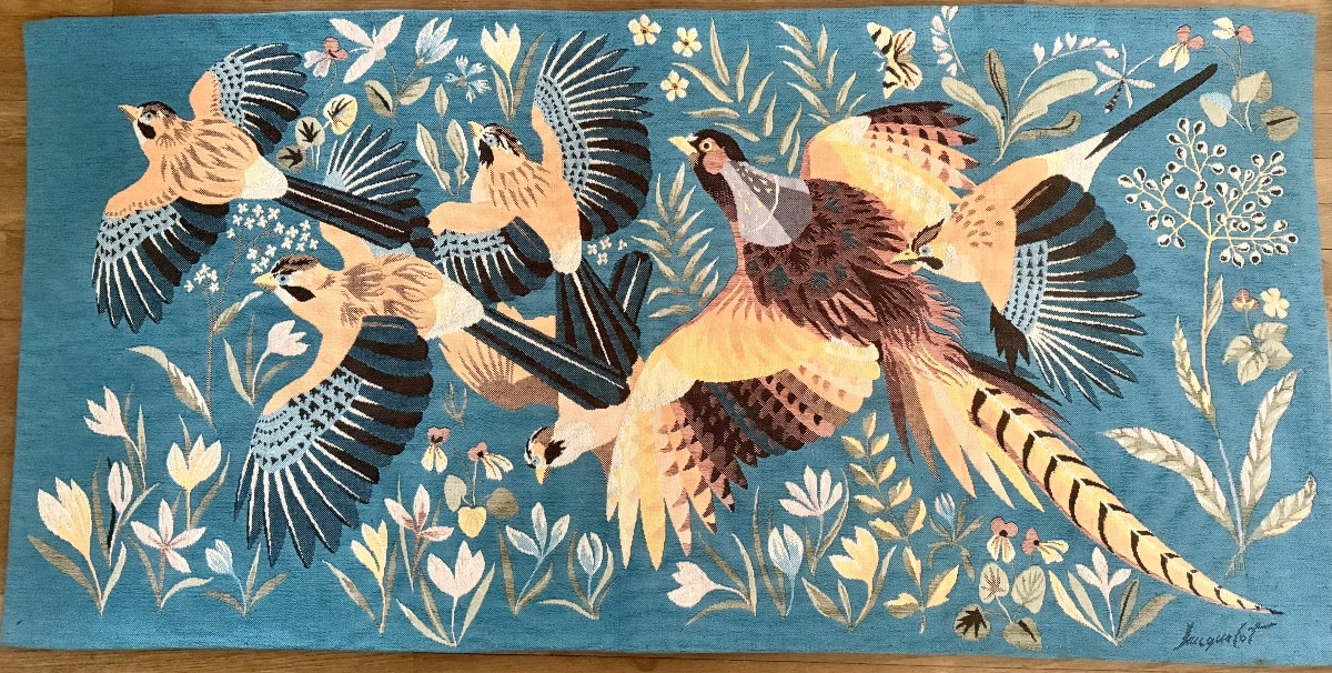 tapisserie jacquard signé Jacquelot