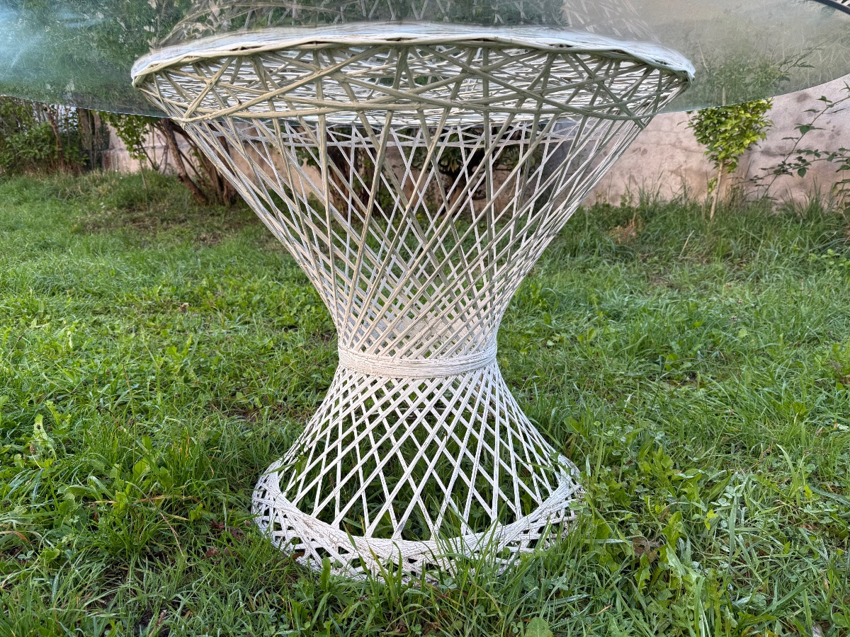 table de jardin russell woodward fibre de verre filée-photo-3