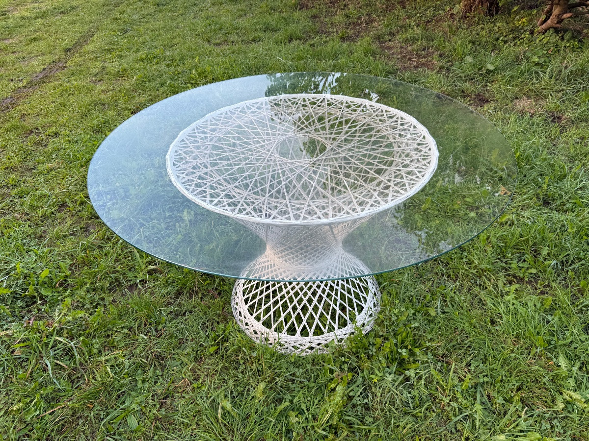 table de jardin russell woodward fibre de verre filée-photo-2