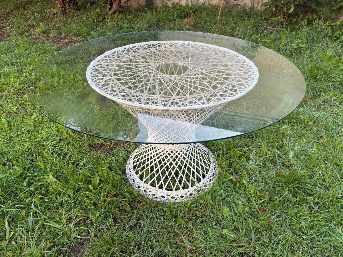 table de jardin russell woodward fibre de verre filée-photo-3