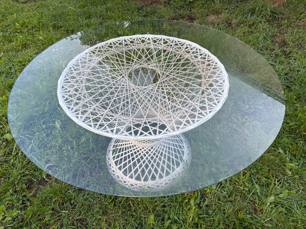 table de jardin russell woodward fibre de verre filée