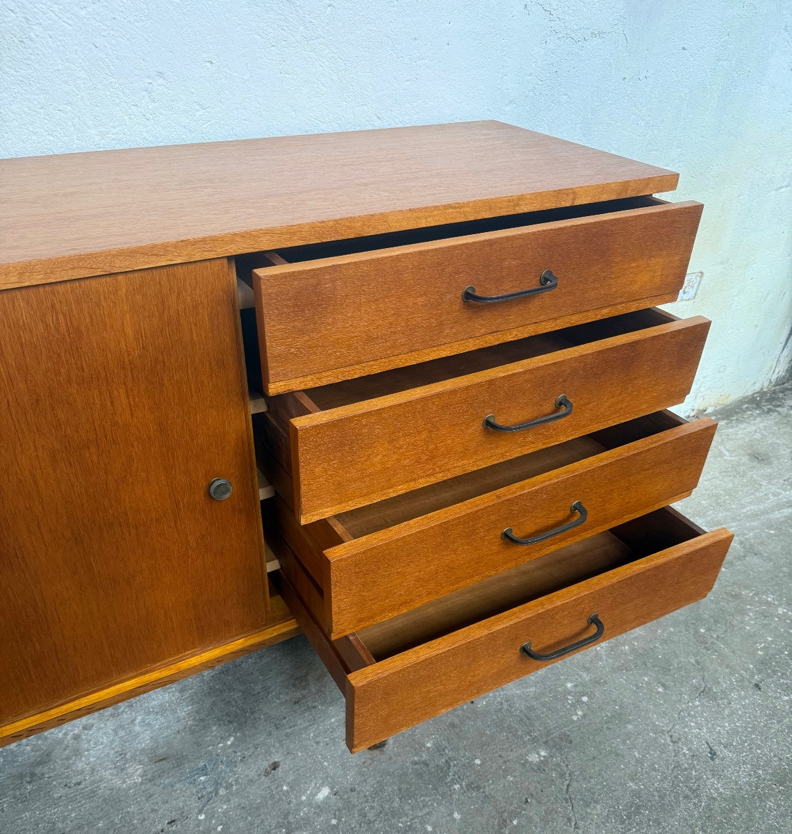 Oak Chest Of Drawers Circa 50-photo-3