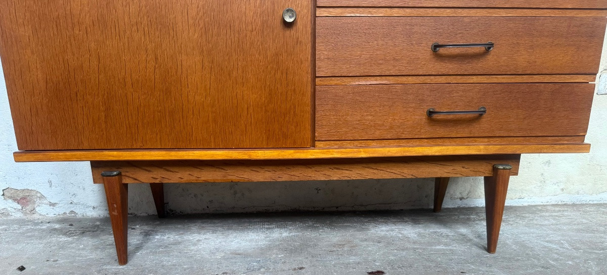 Oak Chest Of Drawers Circa 50-photo-1