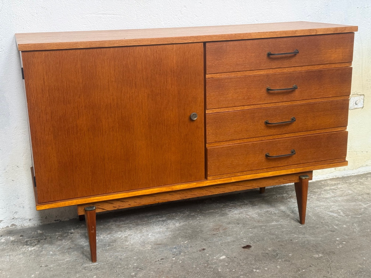 Oak Chest Of Drawers Circa 50-photo-4