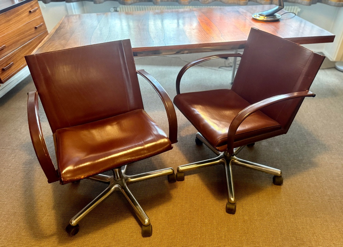 Pair Of Matteo Grassi Office Chairs  -photo-2