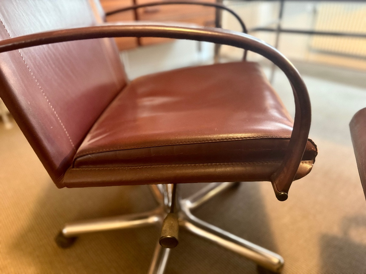 Pair Of Matteo Grassi Office Chairs  -photo-3