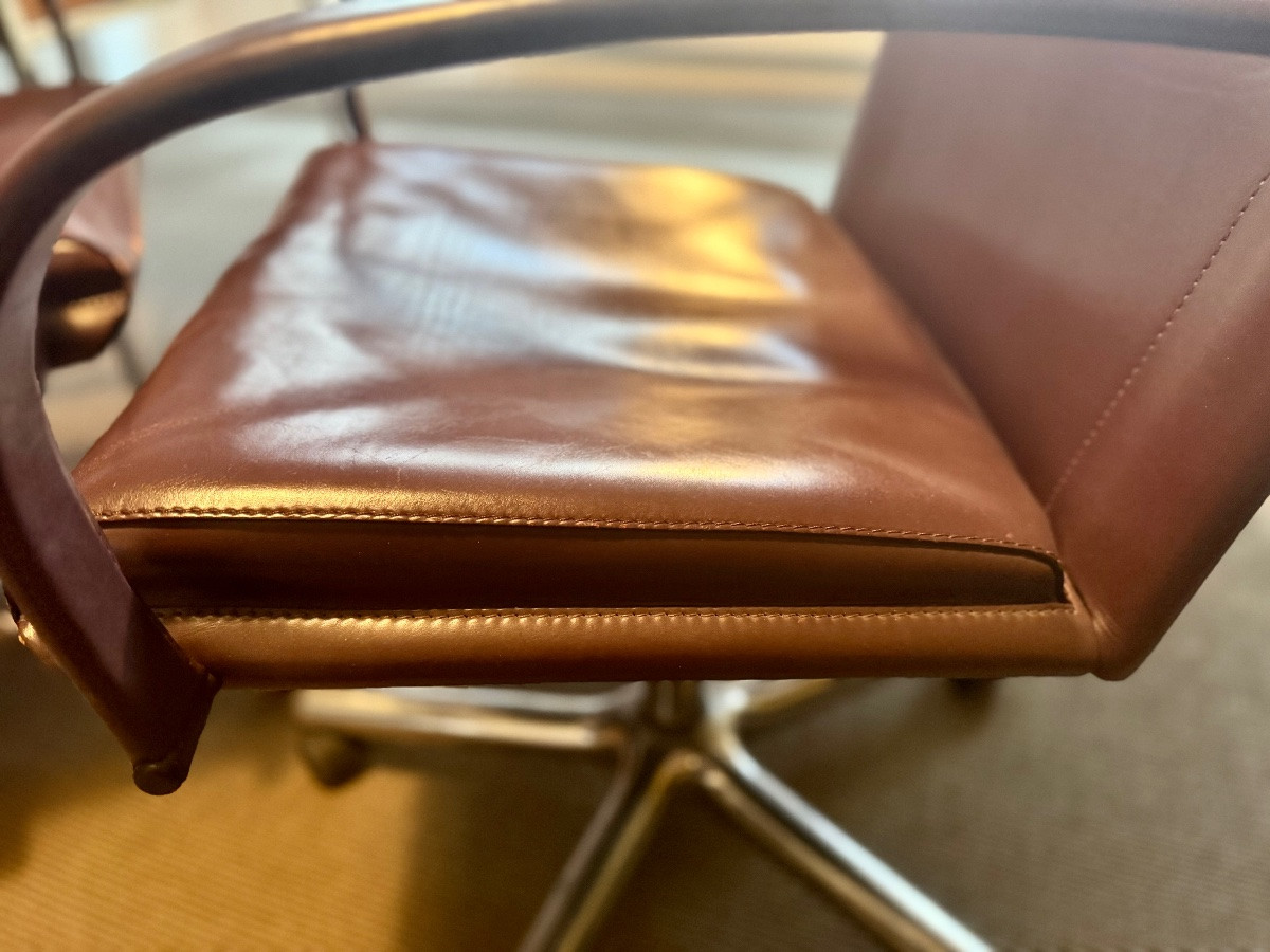 Pair Of Matteo Grassi Office Chairs  -photo-4