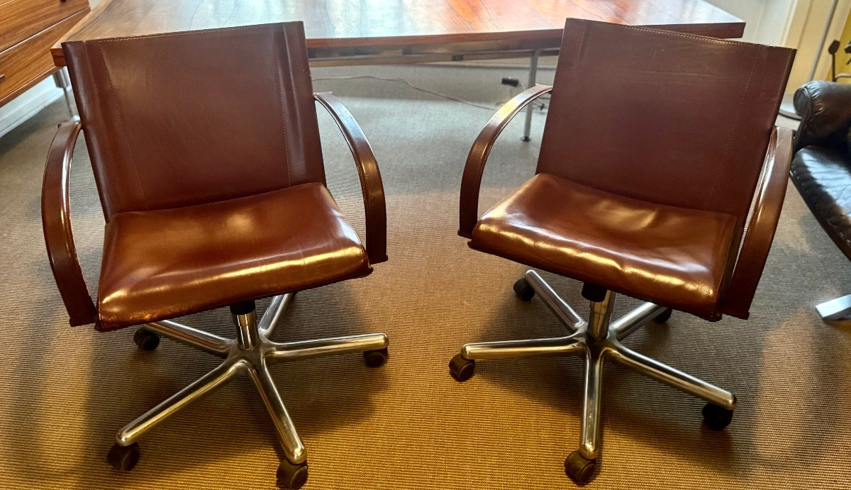 Pair Of Matteo Grassi Office Chairs  