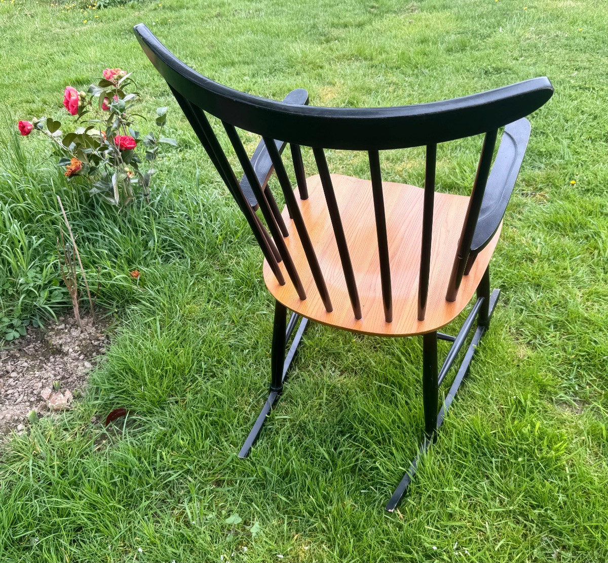 rocking chair ilmari tapiovaara pour asko Finlands circa 60 -photo-4