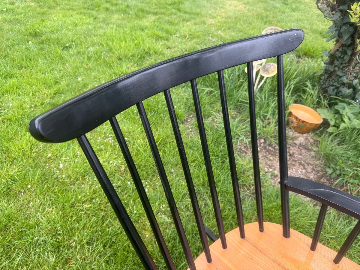 rocking chair ilmari tapiovaara pour asko Finlands circa 60 -photo-1