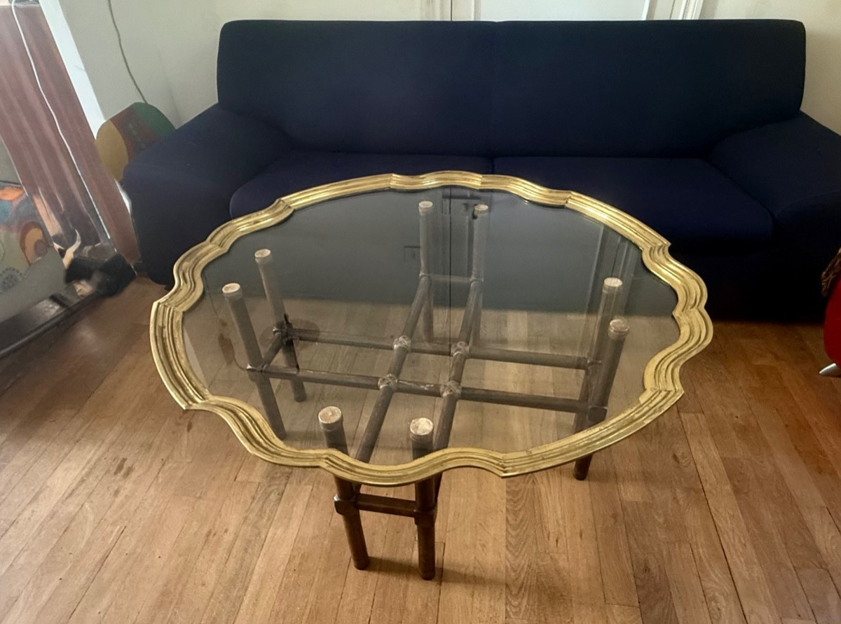 table basse circa 80 Baker furniture USA-photo-2